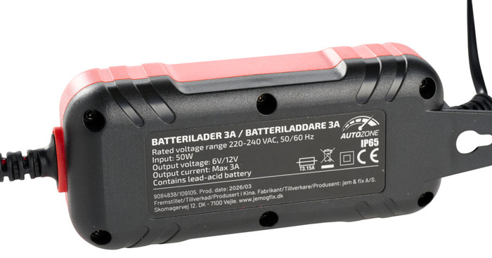 Batterilader 3 A/6-12 V - AutoZone®